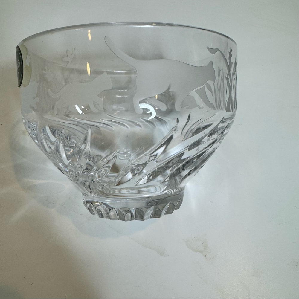 Lenox Crystal Cats Votive Charisma of Cats By Candlelight Bowl Candle Ho…